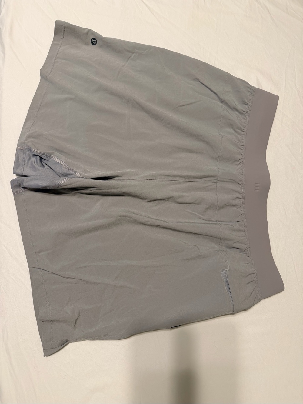 Mens Lululemon Zeroed In Shorts Light Gray XL